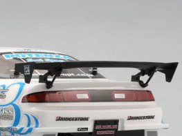 1/10 BLACK SPOILER 1093 Style (187mm) with SILVER (LOW) WING STANDS - [Eagle] #WG0429-BK - Image 4