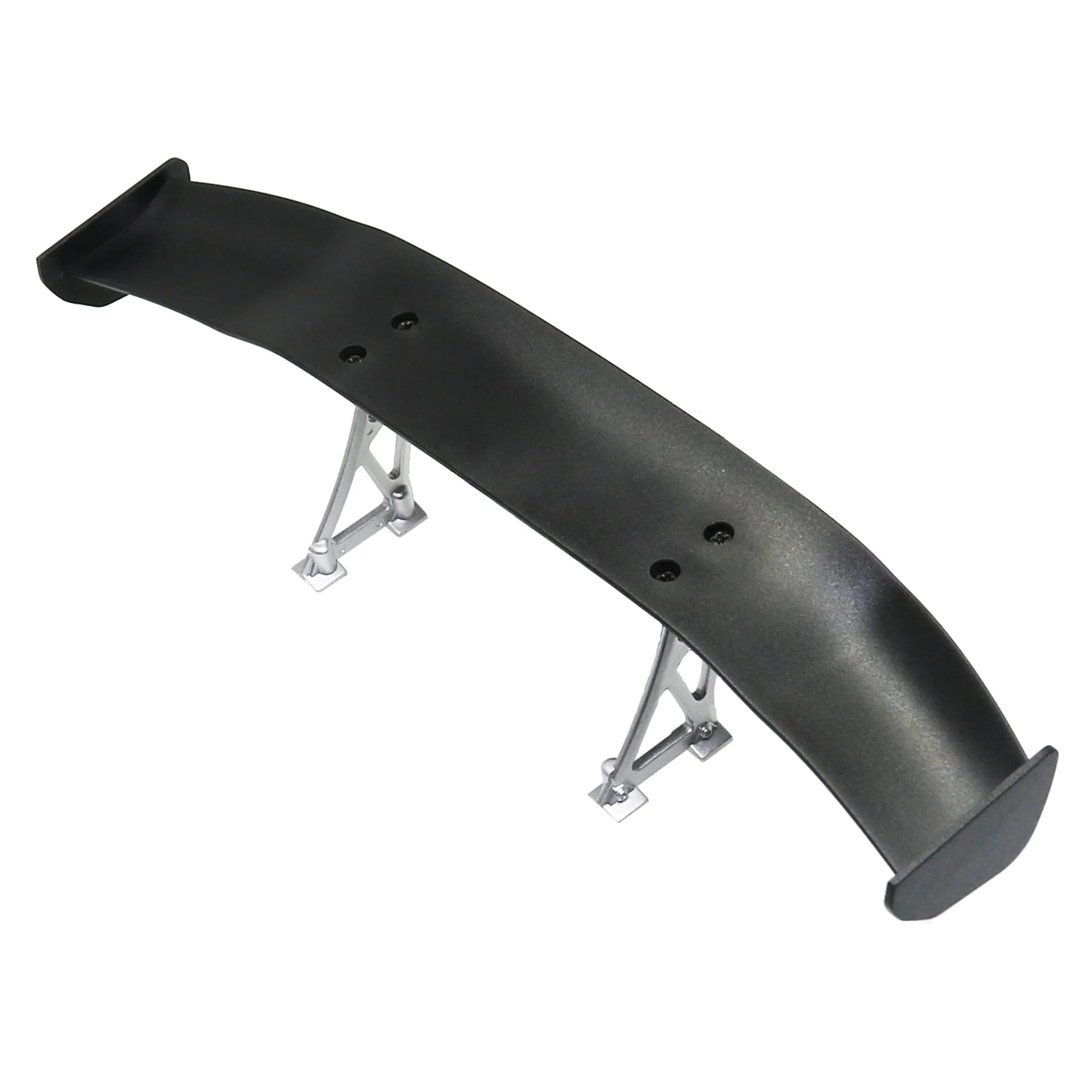 1/10 BLACK SPOILER (186mm) with SILVER (HIGH) WING STANDS - [Eagle] #WG00432-BK