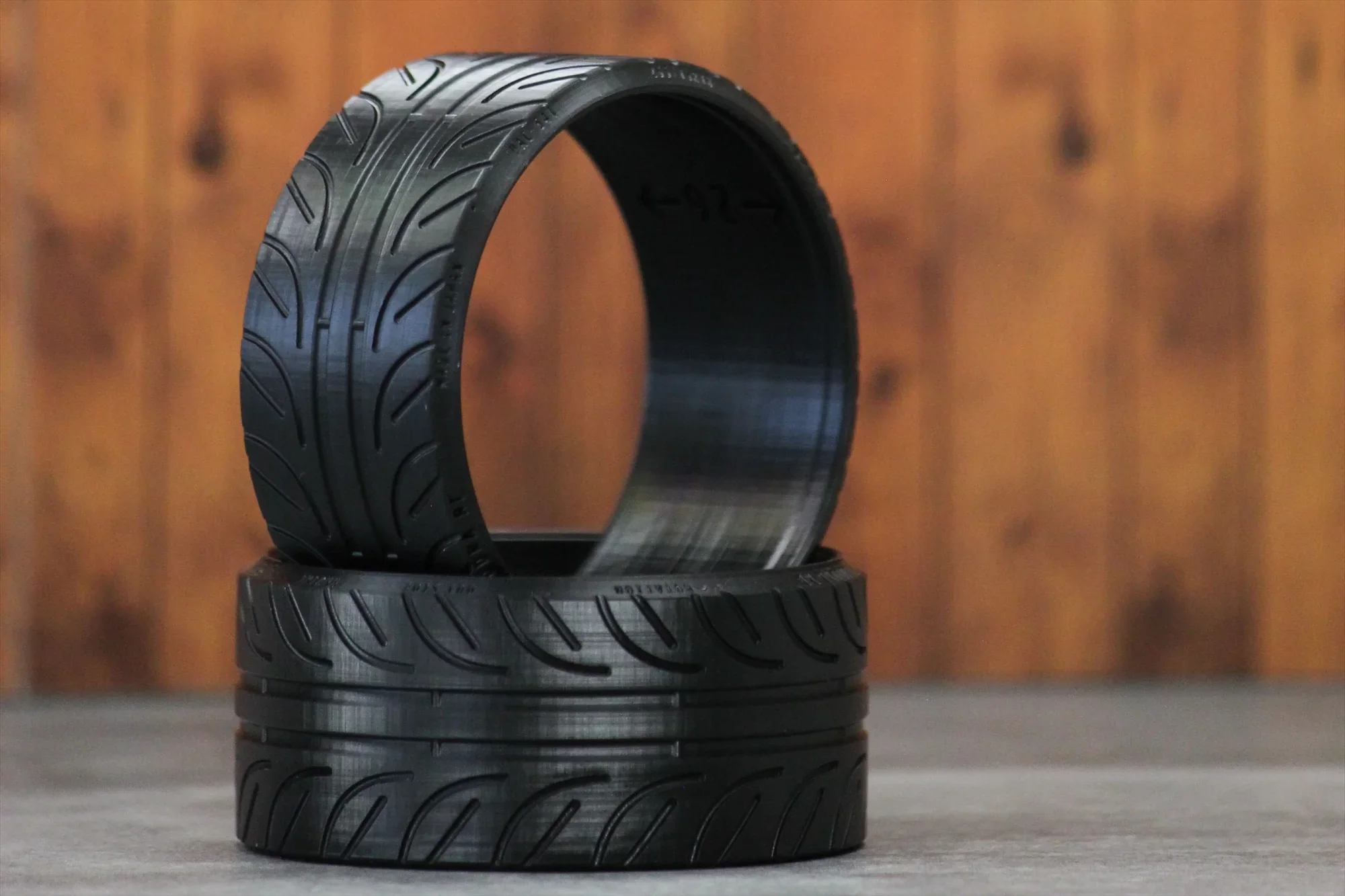 1-10 Display Tire Ultra Flat Type 26mm - 2pieces - LOW PROFILE [Pandora RC] PAC-541 - Image 2