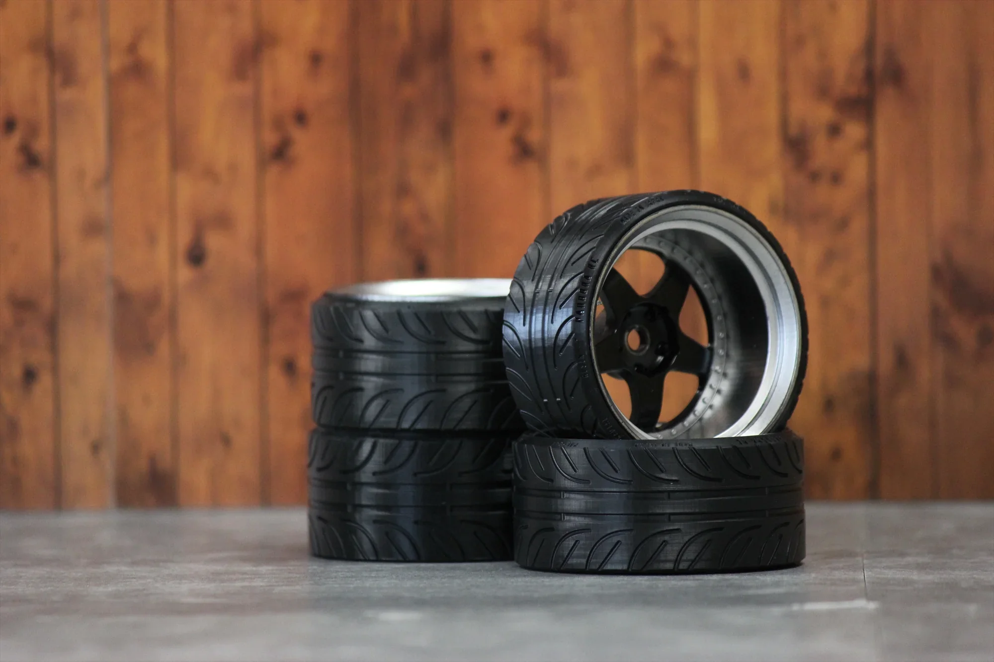 1-10 Display Tire Ultra Flat Type 26mm - 2pieces - LOW PROFILE [Pandora RC] PAC-541 - Image 3