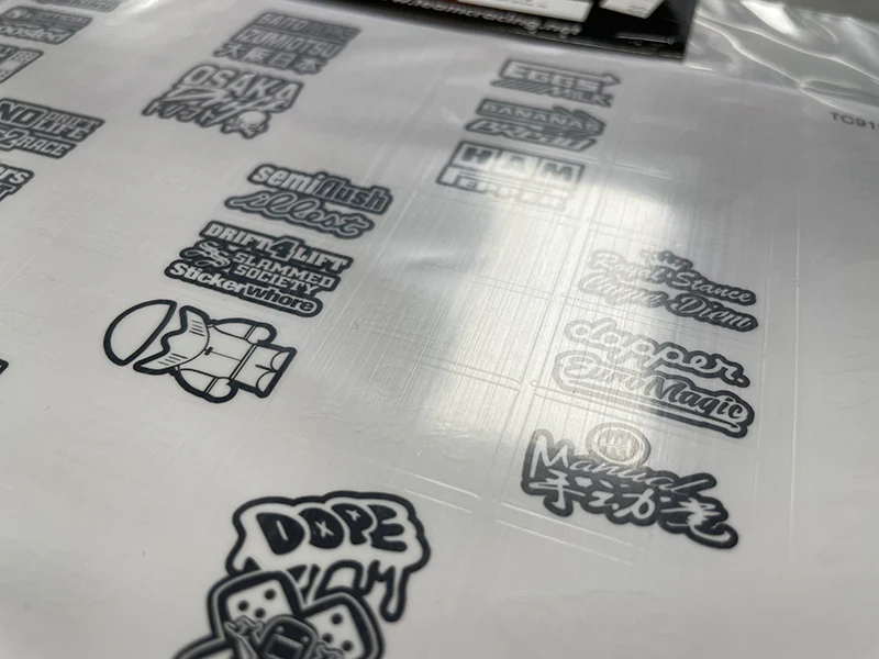 1-10 SLAPS: MISC DRIFT BLACK AND WHITE DECAL SHEET LBWK DRIFT STICKERS [TEAM-C] TC919 - Image 3
