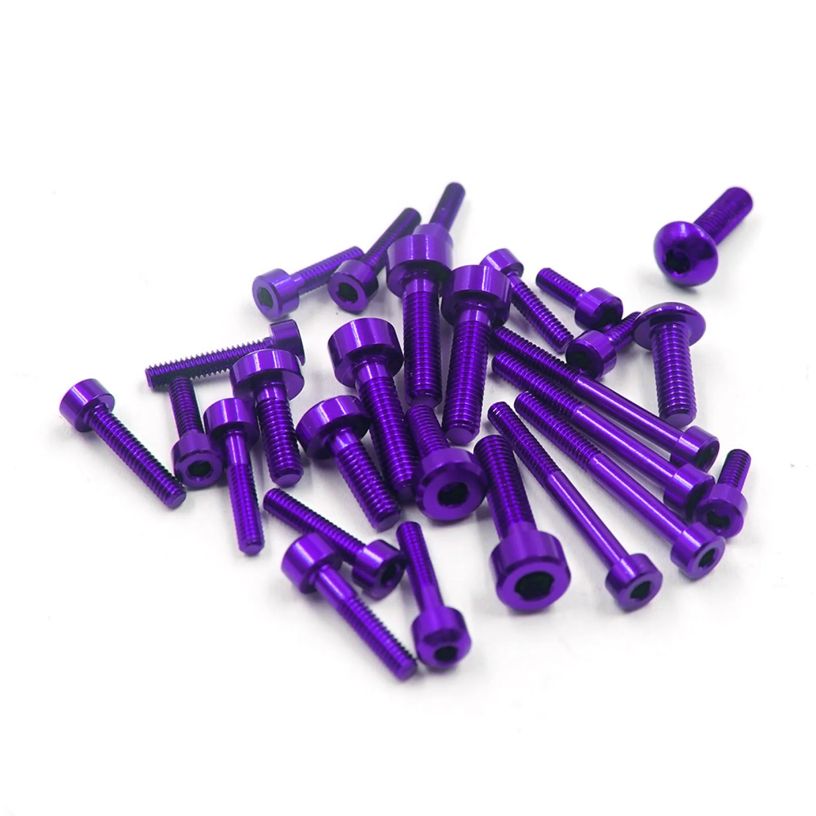 10PX PURPLE Aluminum Screw Set [Yeah Racing] YA-0734PP