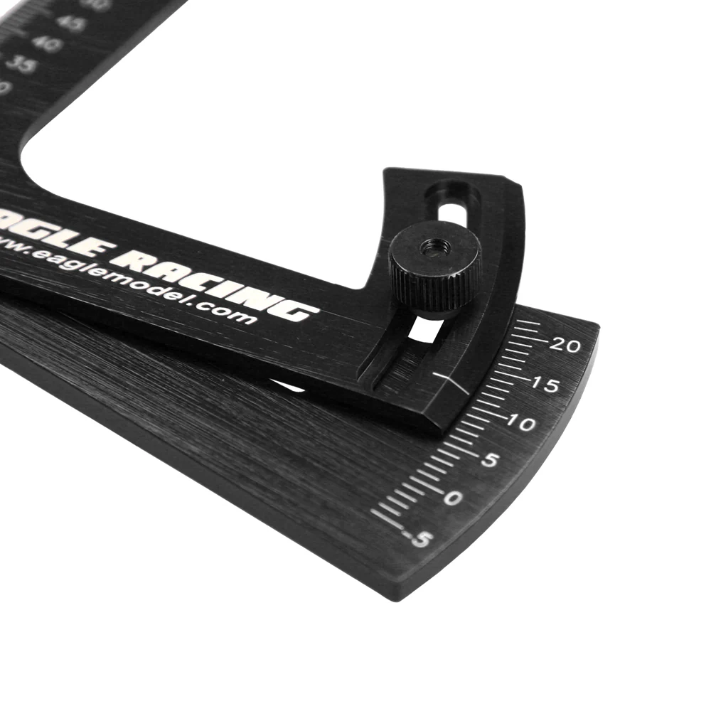 22 Degrees Aluminum Black Camber Gauge Tool [Eagle Racing] 3791V3-BK - Image 3