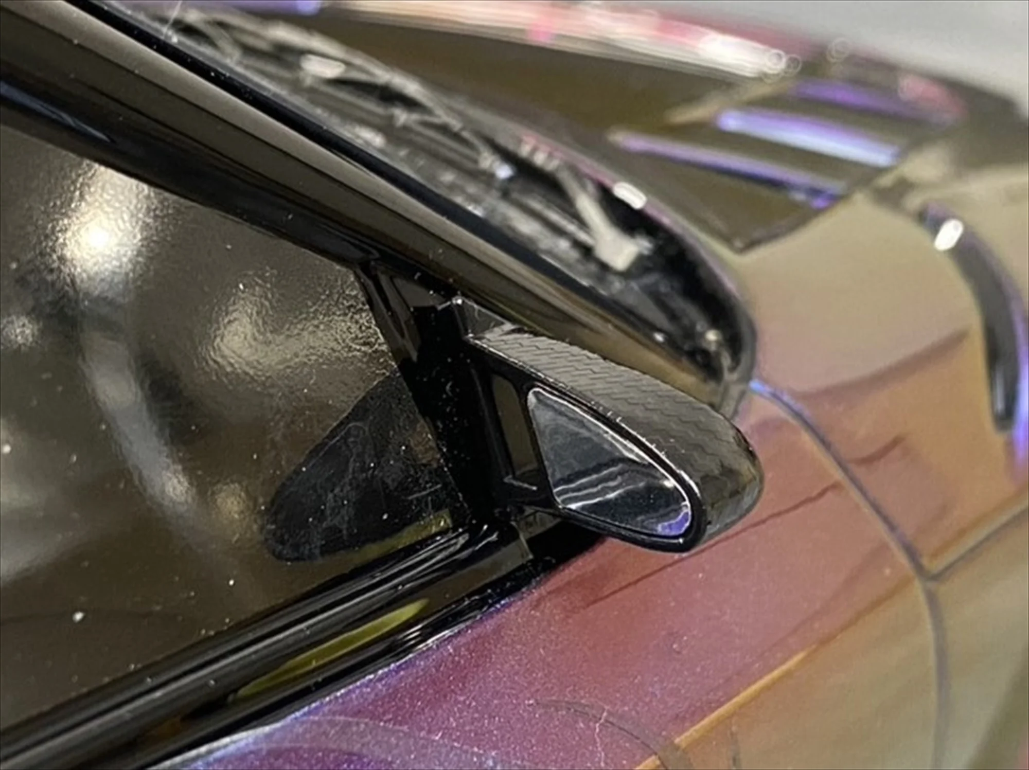AERO Type-2 (CARBON STYLE) Universal Style Mirrors (w- Chrome Decal) [Pandora] APA-1564 - Image 3