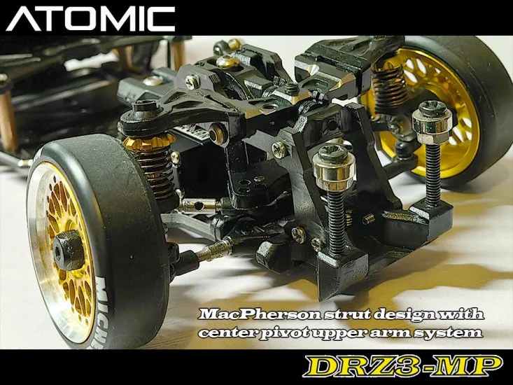 Atomic RC - DRZ3 MP 1-28 RWD Drift Car Kit (NO ELECTRONICS) [ Mini-Z Size ] DRZ3MP-KIT - Image 3