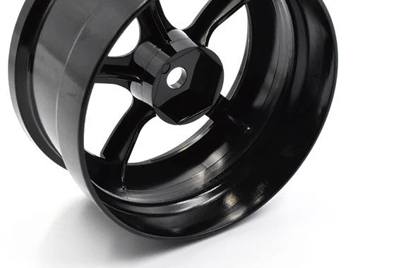 BLACK DP5 Drift Wheel Rims 6mm OFFSET (HIGH TRACTION) [Reve D] RW-DP5K6 - Image 2