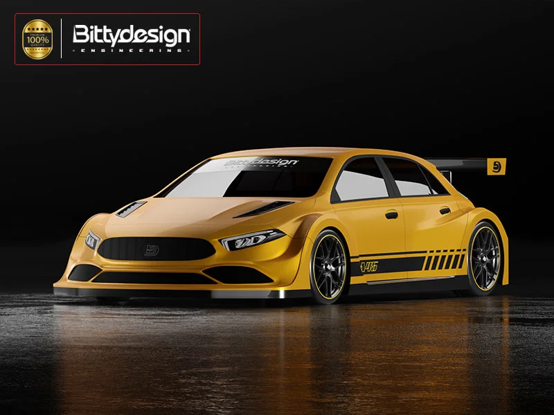 CA45 - (98mm) 1/28 Lexan Body Clear [BittyDesign] BDYMZ-CA45