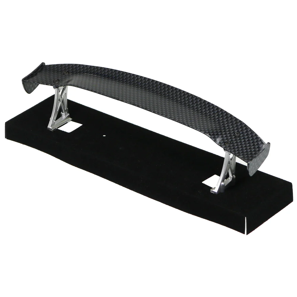 Carbon Fiber Style SPOILER (190mm) with SILVER (HIGH) WING STANDS - [GRT] 468 - Image 6