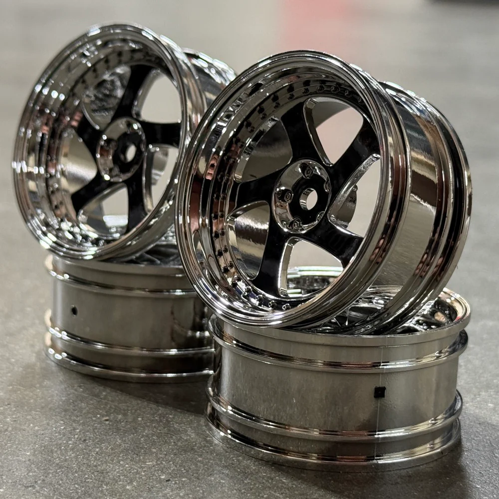 CHROME TMB 5 Spokes - Rotiform Style - 5 Offset 1-10 Rims (4-Pack) [MST] 102044S - Image 2