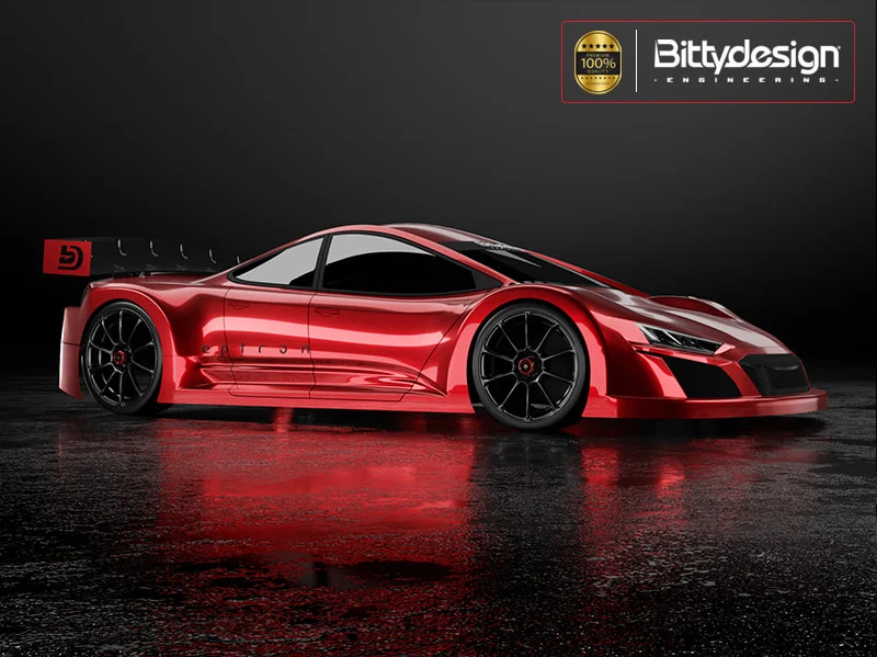 Eptron - (98mm) 1/28 Lexan Body Clear [BittyDesign] BDYMZ-ETR