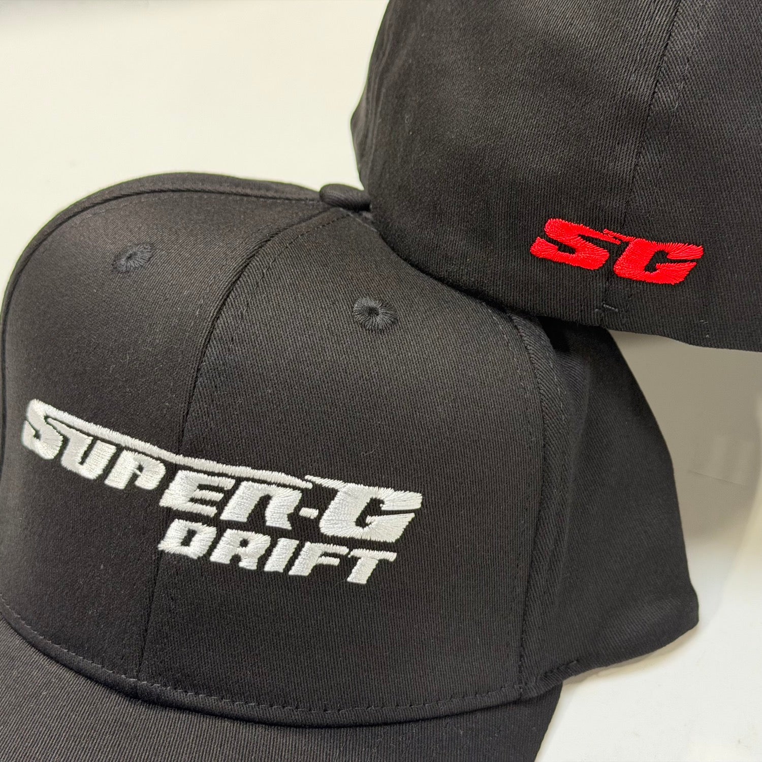 Flex Fit (BLACK) Hat with 3D Super-G Drift Embroidered Logo [Super-G] SG-FF-5 - Image 3