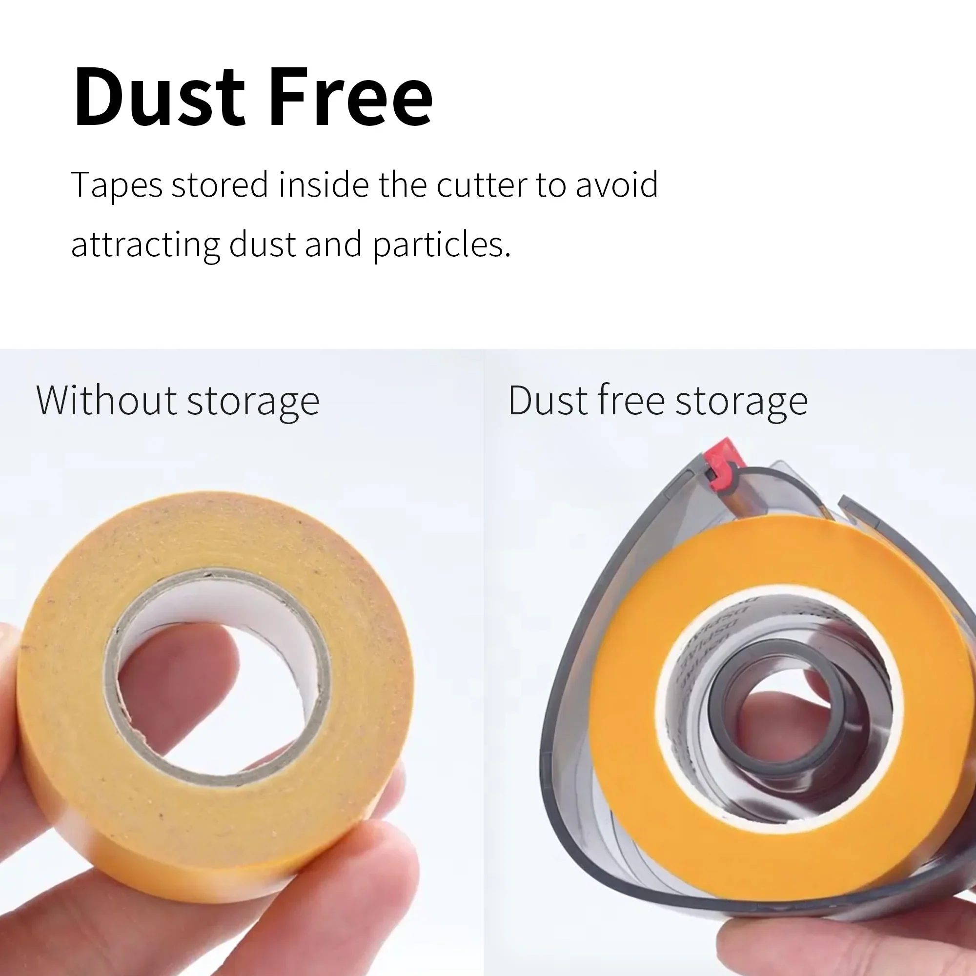 Masking Tape Dispenser (25mm max width) Red Blue Container Dustfree Storage [DSPIAE] MT-B01 MT-B02 - Image 4