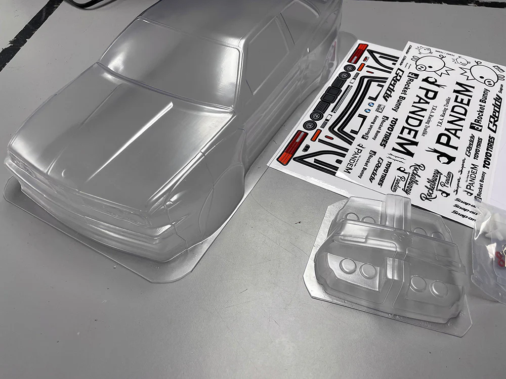 MOLDED BMW E30 M3 PANDEM ROCKET BUNNY(already attached)  1-10  Body Shell [Quality RC] QRC-003 - Image 3