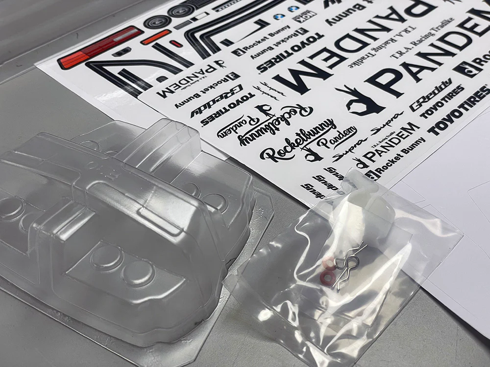 MOLDED BMW E30 M3 PANDEM ROCKET BUNNY(already attached)  1-10  Body Shell [Quality RC] QRC-003 - Image 4