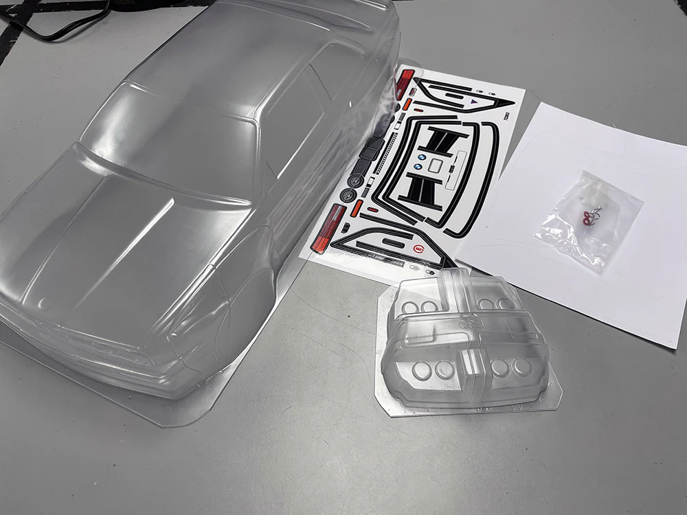 MOLDED BMW E30 M3 PANDEM ROCKET BUNNY(already attached)  1-10  Body Shell [Quality RC] QRC-003 - Image 5