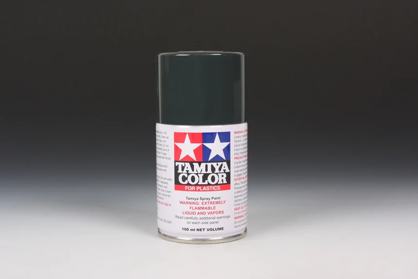 NATO BLACK - Lacquer Spray Paint 100ml (For Plastic Models) TS-63 [Tamiya] 85063 - Image 2