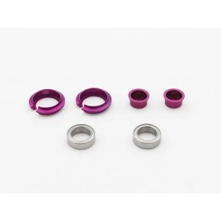 PRO GRESS Bearing Spring Retainer #0 (2 pieces) RED PURPLE BLACK [RC-Art] WP-0163 WP-0185 WP-0186 - Image 3