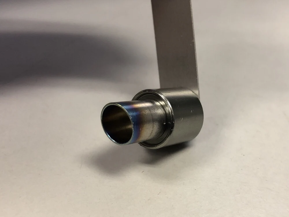 RACING MEDALLION - 8mm Titanium Burnt Tip (Slant Cut) - 11mm Muffler (Straight Edge) EXHAUST [Usukani] 514b