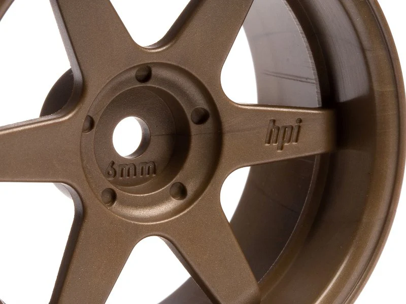 RAYS VOLK RACING TE37 (6mm OFFSET) BRONZE DEEP DISH 1-10 RIMS [HPI RACING] 3848 - Image 2