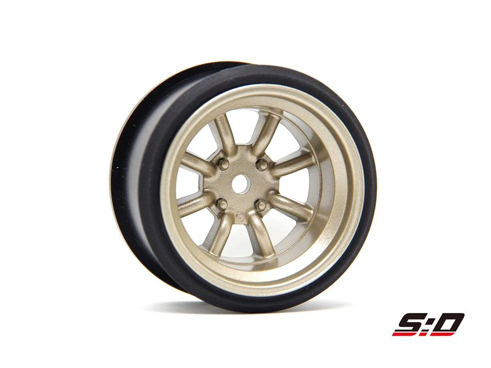 INCHDOWN: RS Watanabe Titanium (Gold) Rims Set (9mm - 12mm) [Scale Dynamics] 10155 10156 - Image 3