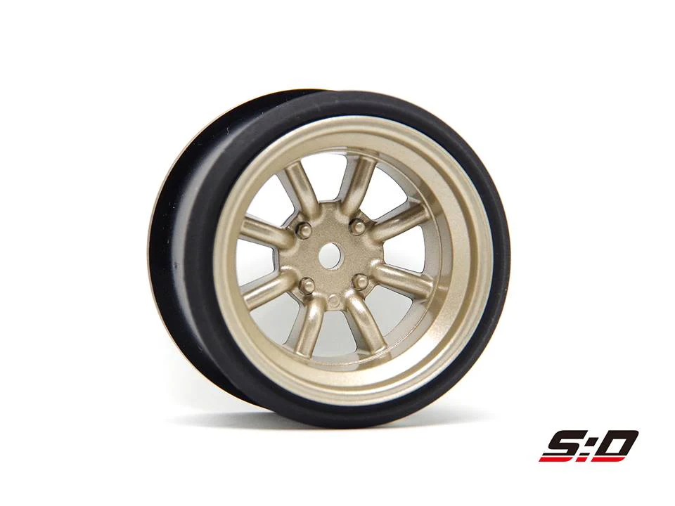 INCHDOWN: RS Watanabe Titanium (Gold) Rims Set (9mm - 12mm) [Scale Dynamics] 10155 10156 - Image 4