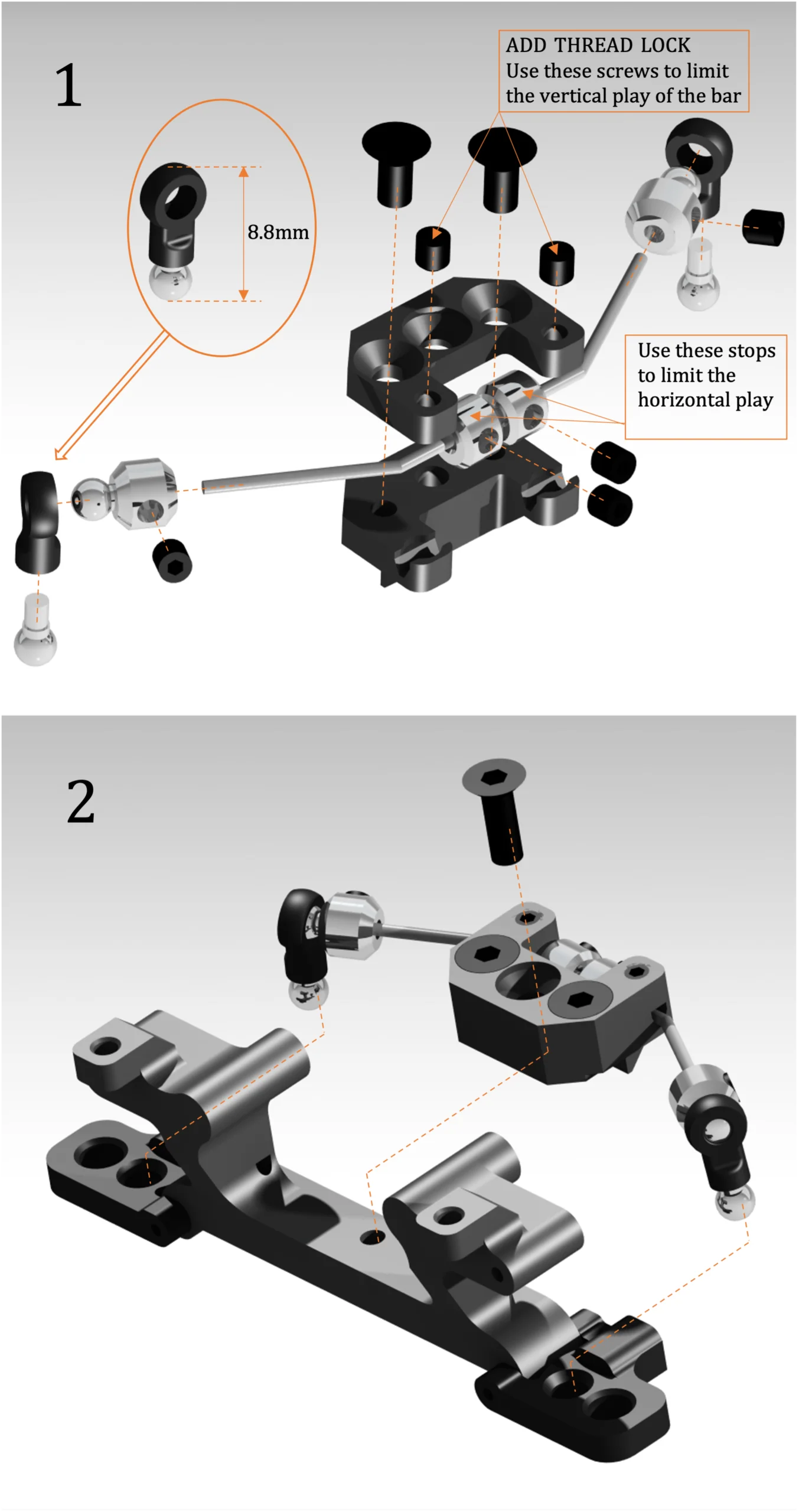 RTA 1-28 Anti roll bar system for RTA [RTRC] RT081 - Image 2