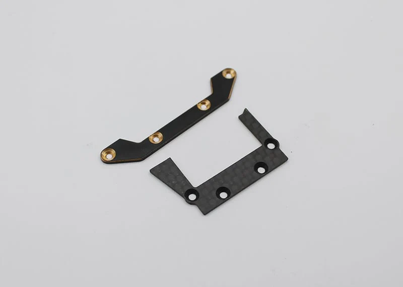 RX28 Option Rear Brass-CF Lower Pod Plate [Reflex Racing] RX28A-01