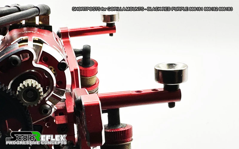 SHORT POSTS for GORILLA MOUNTS (2-Pack) - PURPLE RED BLACK BLUE [Scale Reflex] 888183 888182 888181 - Image 2