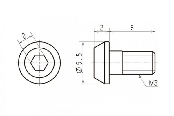 SPM Titanium Spur Gear Screws (Set of 4) [Reve D] RT-008A