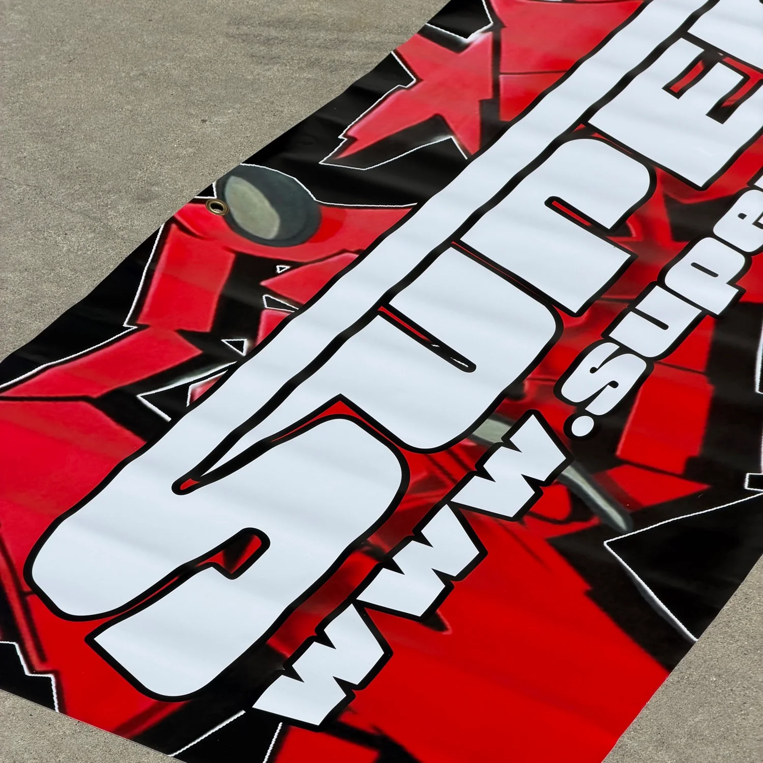 Super-G (Graffiti Background) Banner - 6ft x 2ft [Super-G] BANNER-6x2-GRAF - Image 2