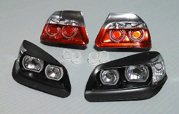 Toyota Chaser Head -  Tail Light Assemblies w- HALO SET (2010 Chaser) [D-Craft] YT4