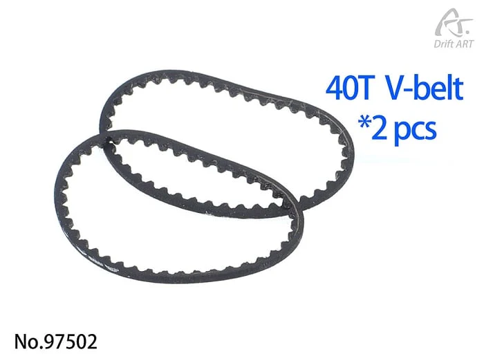V-belt 40T 2 pcs (For TDS) for DA3 [DRIFT ART] 97502