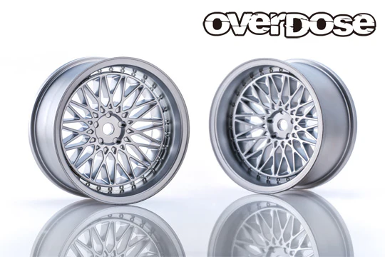 326Power Yaba KING MESH - Matte Chrome - 7mm - 10mm - 1-10 Rims [Overdose] OD2028c OD2026c - Image 2