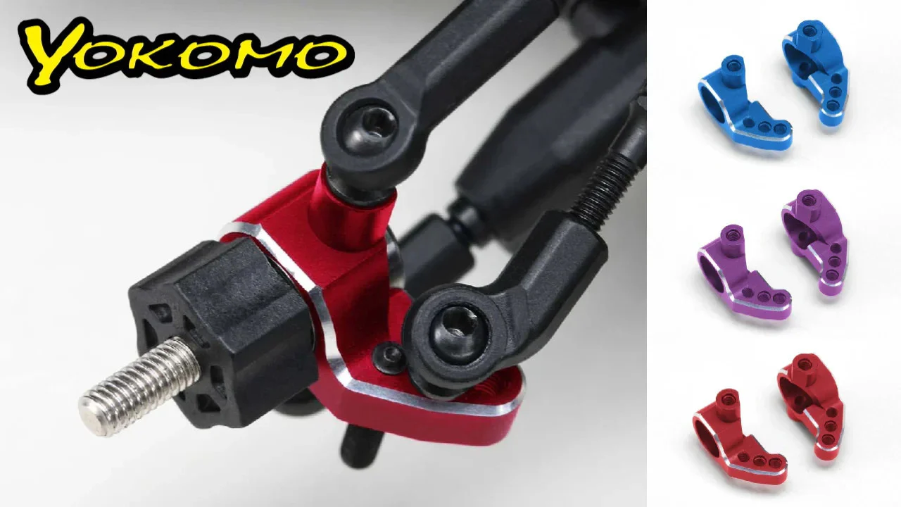 RWD Aluminum Light Weight SP Steering Block for RD/SD series KNUCKLES BLACK BLUE RED PURPLE [Yokomo] Y2-415SAA Y2-415SABL Y2-415SAP Y2-415SAR